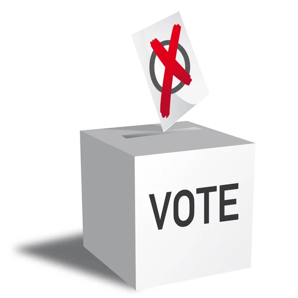 Hlasování, volební urna — Stockový vektor