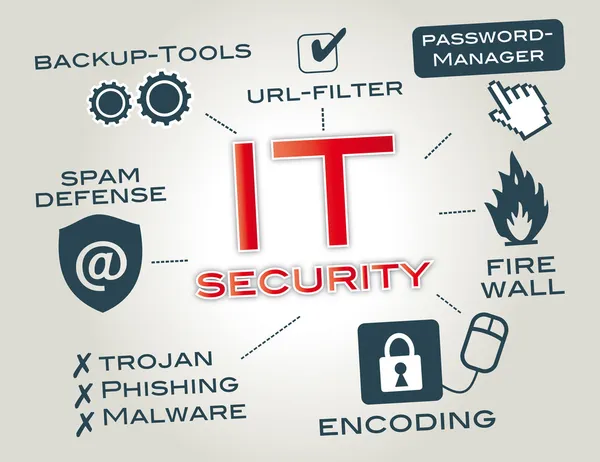 IT Güvenlik — Stok Vektör