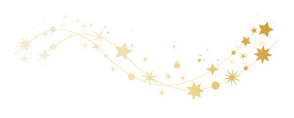 Arany Csillagok Fehér Háttér Vektor Illusztráció Koncepció Karácsonyra — Stock Vector