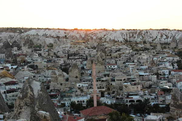 Zachód słońca w Göreme. Cappadocia — Zdjęcie stockowe