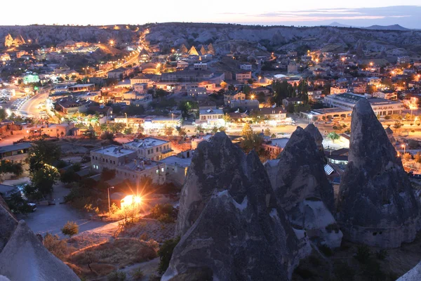 Zachód słońca w Göreme. Cappadocia — Zdjęcie stockowe