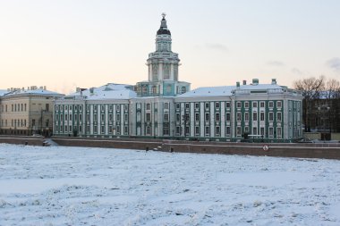 st. Petersburg Bilimler Akademisi binada kış