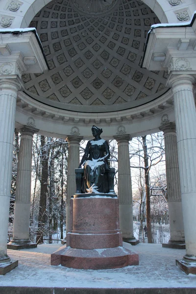 Pavilhão Rossi no inverno Pavlovsk — Fotografia de Stock