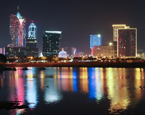 Geceleri Macao Casino — Stok fotoğraf