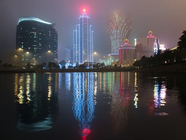 Fog Night in Macao — Stock Photo, Image