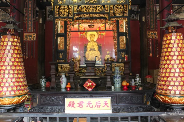 Vue avec Temple Lin Fung (Temple du Lotus) à Macao — Photo