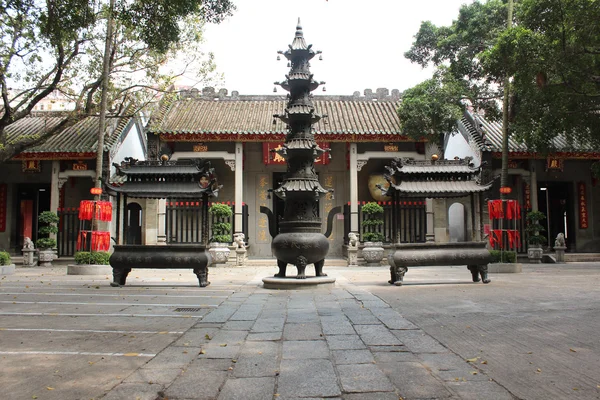 Bekijken met lin fung tempel (tempel van lotus) in macau — Stockfoto
