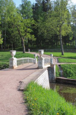 pavlovsk Park dökme demir köprü