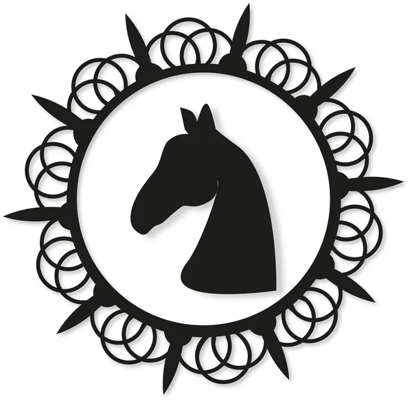 Cheval noir Illustration De Stock