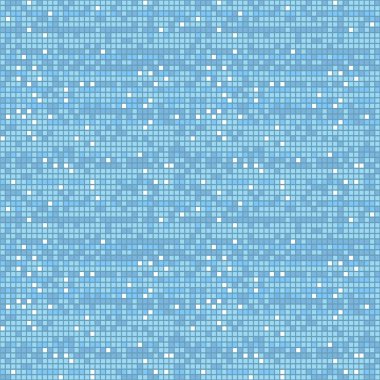 Piksel kare arkaplan, mavi desenli mozaik, vektör illüstrasyonu 10eps.