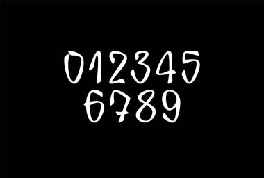 El yazısı yazı tipi, el yazısı alfabesi, el yazısı el yazısı yazı tipi, vektör el çizimi yazı tipi, vektör illüstrasyonu 10EPS