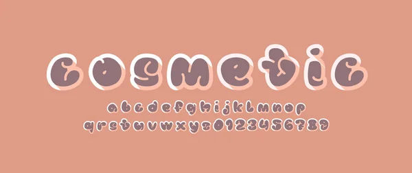 Comic Font Alphabet Cartoon Style Uppercase Letters Numbers Vector Illustration — Stock vektor