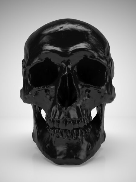 Black skull