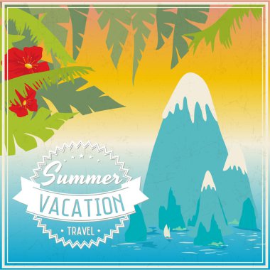 vektör vintage seyahat poster