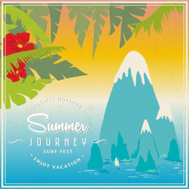 vektör vintage seyahat poster