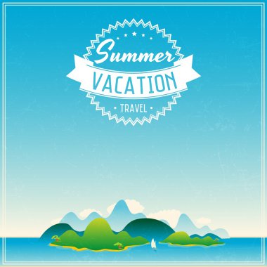 vektör vintage seyahat poster