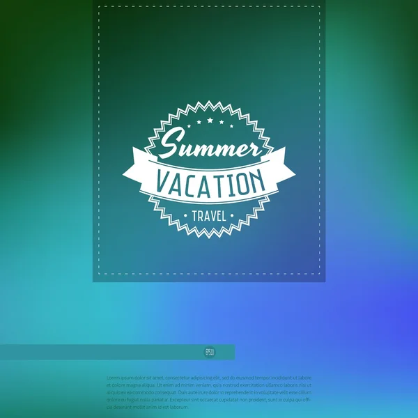 Vector zomer poster. — Stockvector
