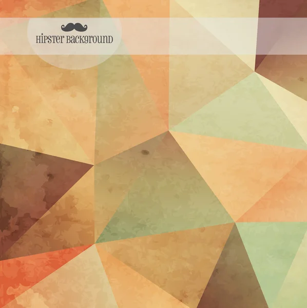 Geometrische hipster achtergrond — Stockvector