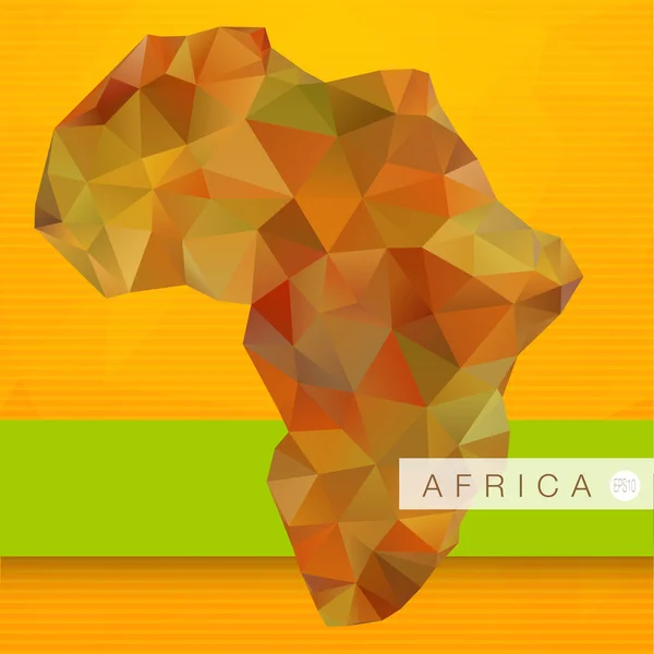 Vector mapa abstracto de África — Vector de stock