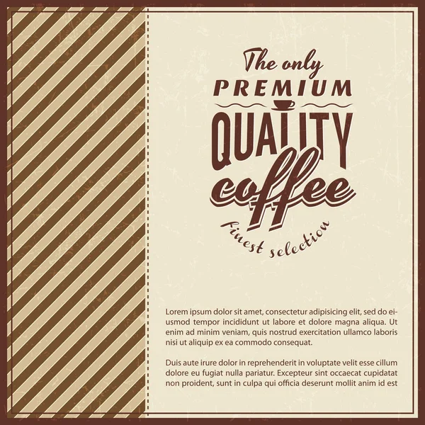 Fondo de café retro Vintage — Vector de stock