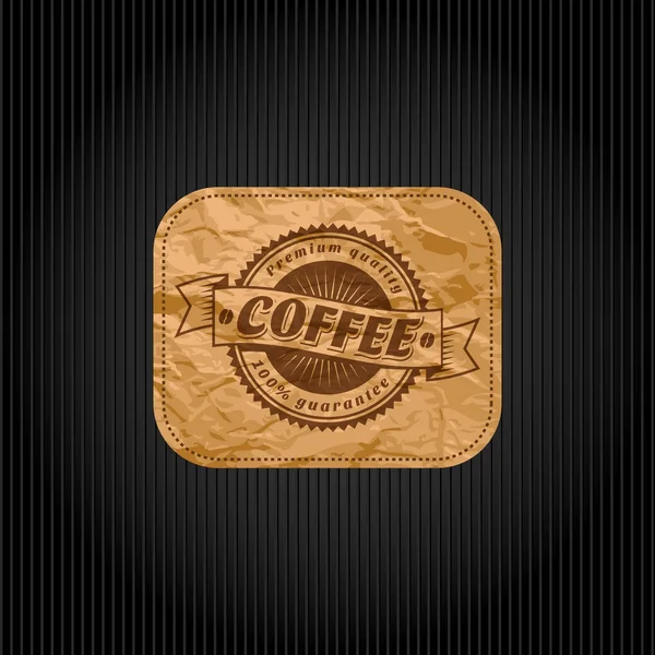 Retro ročník kávy Pozadí s typografií — Stockový vektor
