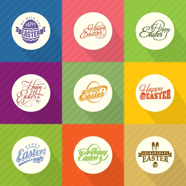 Design typographic elements of easter holiday. — Stock Vector