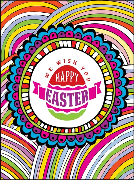 Typographic elements of easter holiday. — Stock Vector