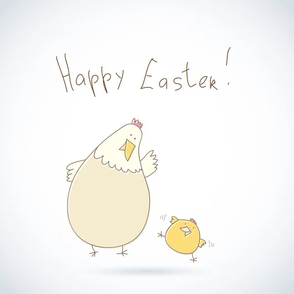 Happy easter greeting card — Stock Vector