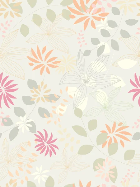 Floral seamless pattern — Stock Vector