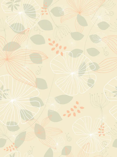 Floral seamless pattern — Stock Vector