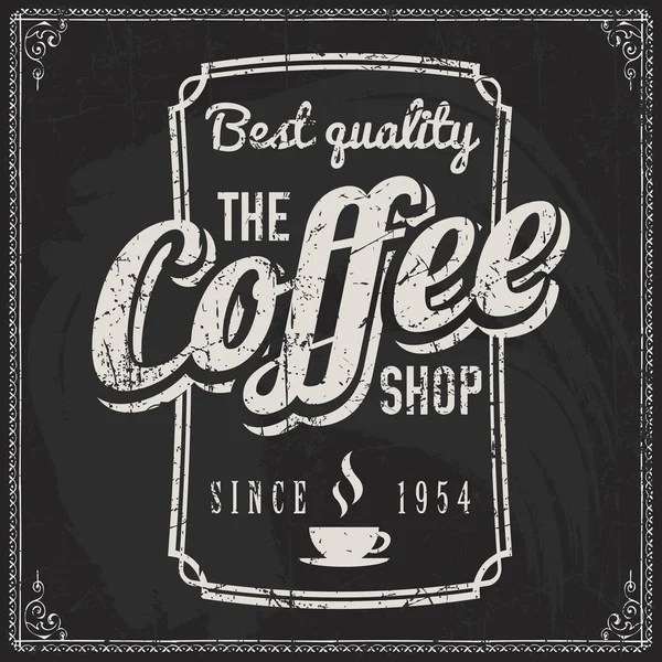 Ετικέτα κατάστημα καφέ — Διανυσματικό Αρχείο