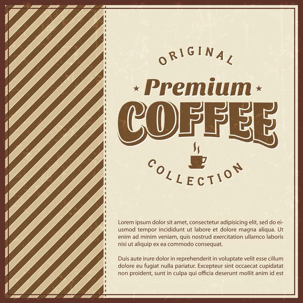 Retro Vintage Coffee Фон — стоковый вектор