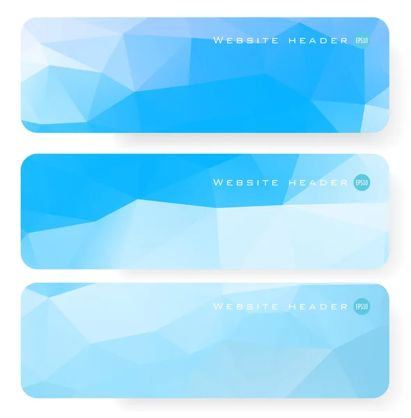 Abstract vector Website header or banner set — Stock Vector