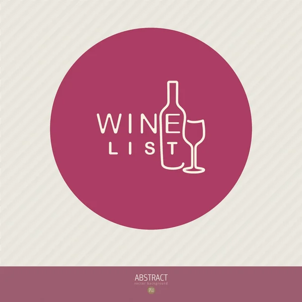 Modèle de conception de menu vin — Image vectorielle