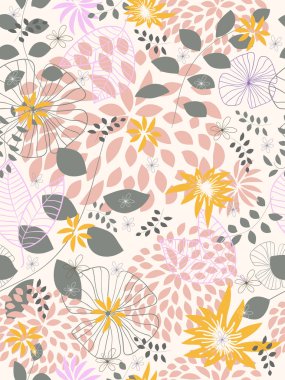 çiçek arka plan ile Seamless Modeli