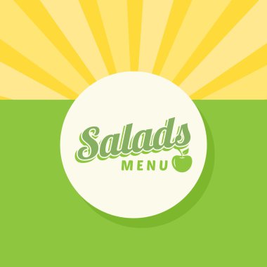 salata menüsü tasarım şablonu