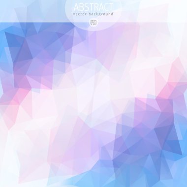 geometrik arka plan mavi üçgen ile