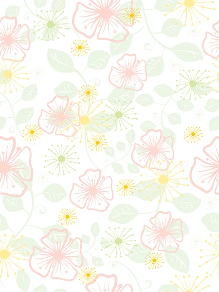 Floral seamless pattern — Stock Vector