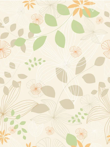 Nahtloses Muster mit schönen Blumen — Stockvektor