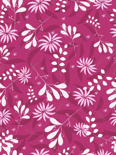 꽃 배경으로 완벽 한 패턴 — 스톡 벡터