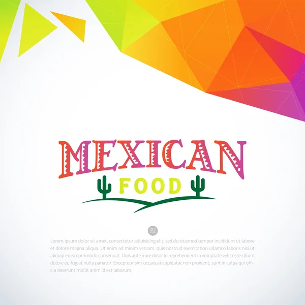 Mexicaanse menu ontwerpsjabloon — Stockvector