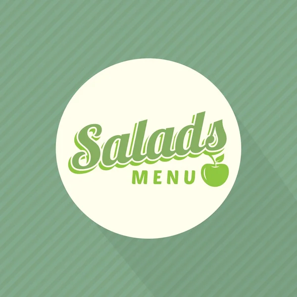 Salad Menu design template — Stock Vector