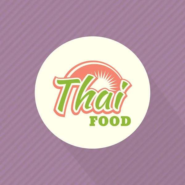 Vorlage für thailändisches Menü — Stockvektor