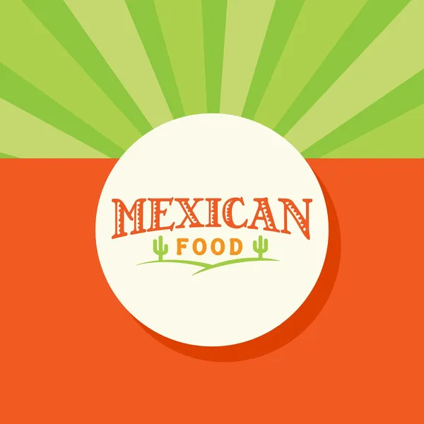 Mexican Menu design template — Stock Vector