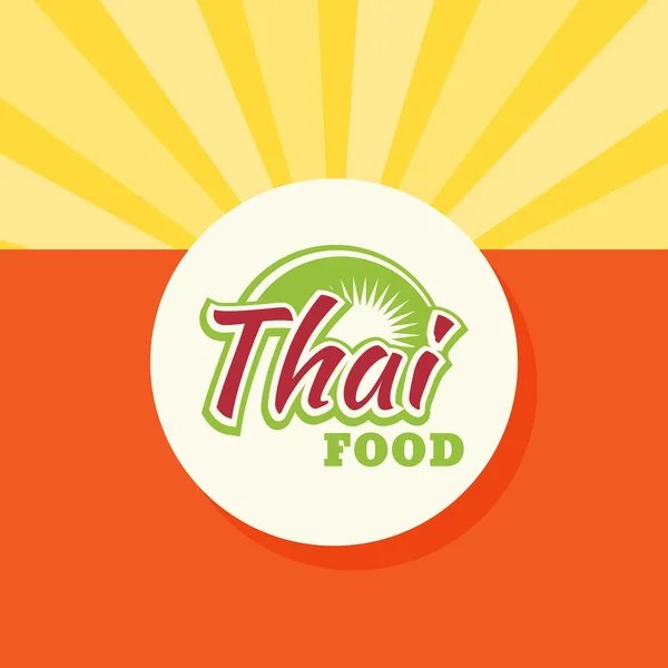 Thaise menu ontwerpsjabloon — Stockvector