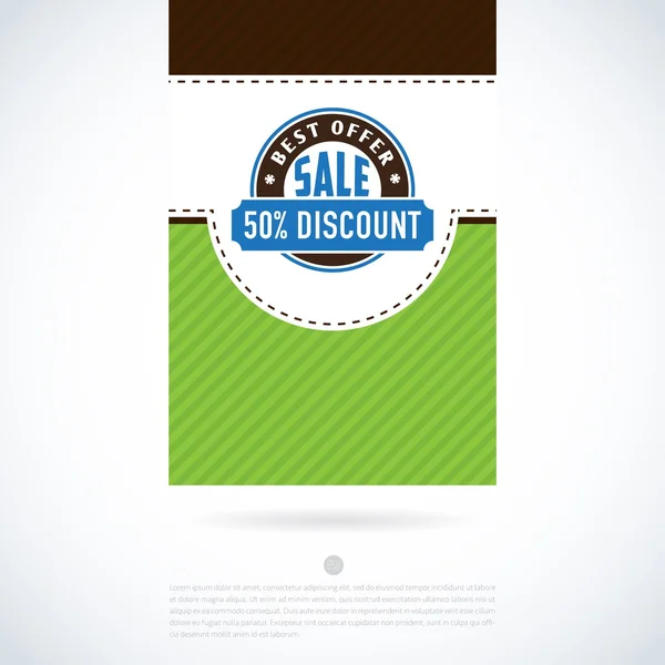 Sale price discount label design elements — Stock Vector