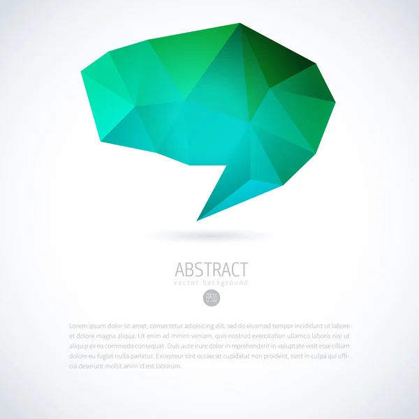 Ballon de parole abstrait ou bulles de parole — Image vectorielle