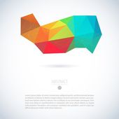 abstraktní 3d geometrických barevné pozadí