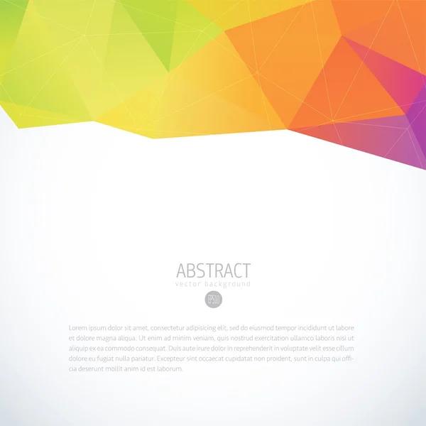 Fond vectoriel géométrique 3D coloré abstrait — Image vectorielle