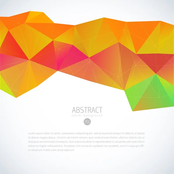 Multi colorido vetor abstrato fundo poligonal — Vetor de Stock